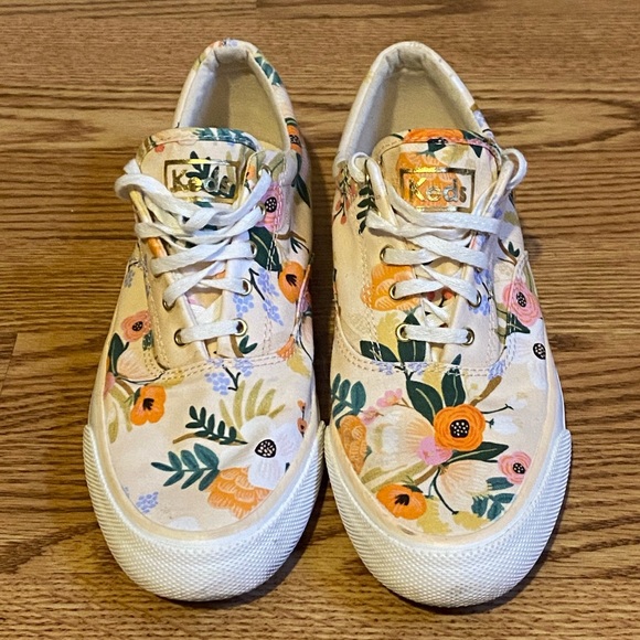 Keds x Rifle Paper Co. Anchor Sneakers in Lively Floral - Picture 2 of 6